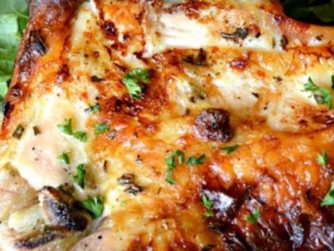 Buttermilk Roasted Chicken Recipe - Whisk Buttermilk Roasted Chicken, Cheesy Baked Chicken, Roasted Chicken Recipe, Baked Cod Recipes, Vegetarian Nachos, Garlic Beef, Baked Cod, Honey Mustard Chicken, Cod Recipes