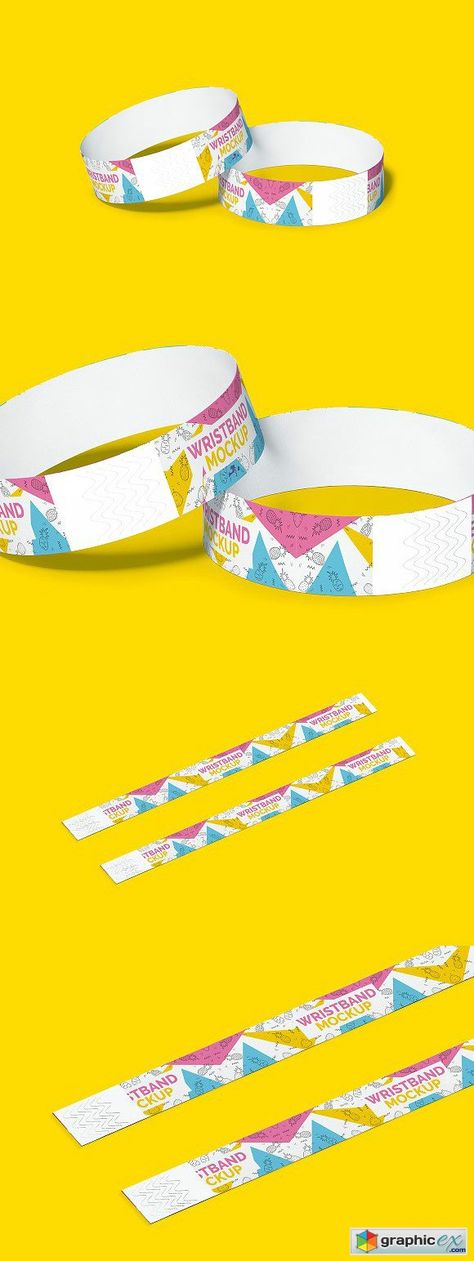 Event Wristband Bracelet Mockup Festival Wristband Design, Wristband Design Ideas, Event Mockup, Template Tiket, Event Wristband, Tickets Design, Wristband Diy, Kids Festival, Wristband Design