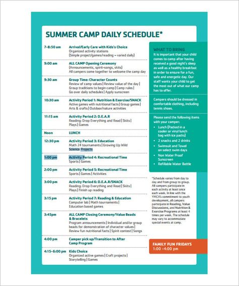 summer camp daily schedule template Camp Schedule, Daily Template, Good Night Sleep Well, Timetable Template, Daily Schedule Template, Event Planning Template, Meeting Agenda Template, Meeting Agenda, Kids Schedule