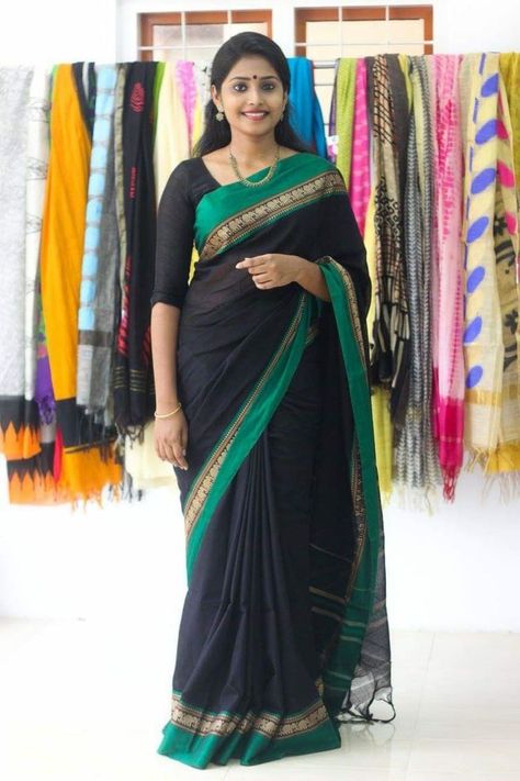 Saree Model, Silk Saree Blouse Designs Patterns, Simple Saree Designs, Saree Sale, Saree Blouse Neck Designs, Cotton Saree Designs, Anarkali Dress Pattern, Beautiful Sarees, Beautiful Angels