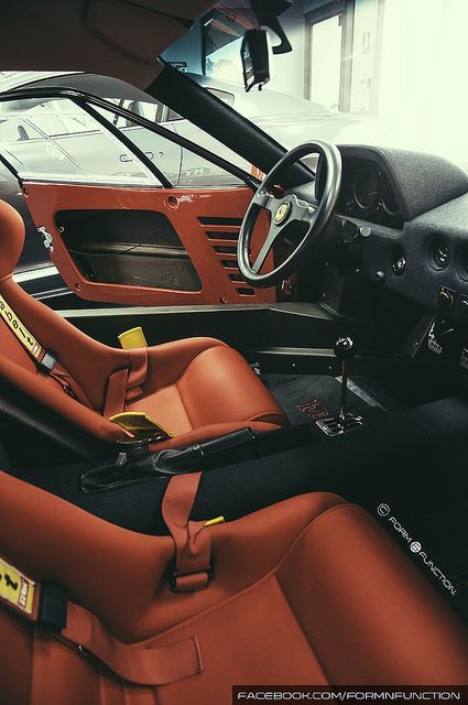 1990 Ferrari F40 interior. Dreamworld Aesthetic, Car Wallpaper, Ferrari F40, Ferrari Car, Super Car, Cabin Fever, Italian Cars, E Type