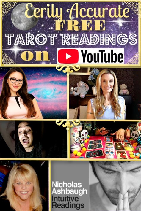 One predicted a contest I won. Get Free Tarot Readings On YouTube Every Month with These 6 Accurate Tarot Readers Halloween Attractions, Free Tarot Reading, Tarot Astrology, Tarot Reader, Free Tarot, Tarot Readings, Halloween 2024, Zodiac Astrology, Tarot Readers