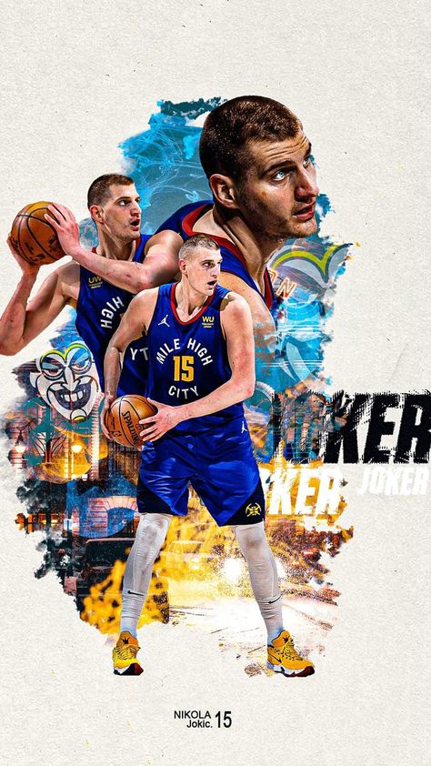 Jokic Wallpaper Jokic Nba Wallpaper, Jokic Nba, Cool Basketball Wallpapers, Nba Wallpaper, Nikola Jokic, Nba Basketball Art, Nba Mvp, Adobe Photoshop Design, Iptv Subscription