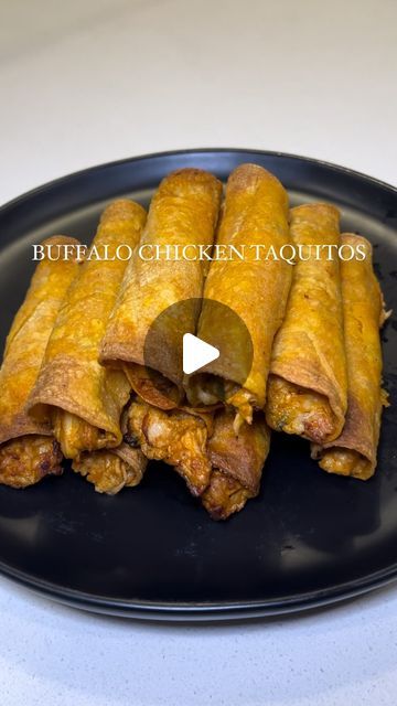 Alex Rios on Instagram: "Buffalo Chicken Taquitos 🌮 recipe ⬇️

2 lbs of chicken breasts or 1 rotisserie chicken
2 tsp garlic powder
2 tsp onion powder
2 tsp paprika
1 tsp salt
1/4 tsp chili powder
6 oz cream cheese, softened
1/2 cup buffalo sauce
1/3 cup any cheese you like
1/4 cup green onion

Shred rotisserie chicken & season OR season your chicken breast and cook on a skillet. Once it reaches 150F internal, let it rest. Shred and add the rest of the ingredients. Mix well until combined. Heat corn tortillas in microwave for 30 seconds. Put about 2 tbsp of chicken on one side of the tortilla. Gently and tightly roll them up and place seam down in the air fryer. Spray with oil and air fry at 400F for 8-10 min.

Ranch

1/2 cup fat free greek yogurt or sour cream
1/2 cup light mayo
1/4 cup Buffalo Ranch Chicken Taquitos, Chicken Rolled Tacos Flour Tortillas, Air Fried Buffalo Chicken Taquitos, Buffalo Chicken Roll Ups Tortilla, Buffalo Chicken Totchos, Rotisserie Chicken Seasoning, Buffalo Chicken Tacos, Chicken Roll Ups, Taquitos Recipe