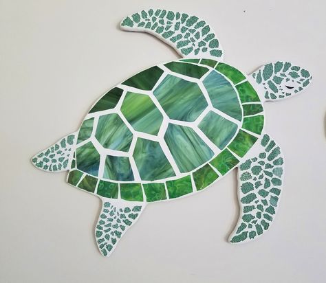 Turtle Mosaic, Mosaic Sea, Turtle Wall Decor, Turtle Quilt, Mosaic Animals, Mosaic Art Projects, Mosaic Tile Art, Mosaic Stained, Mosaic Artwork