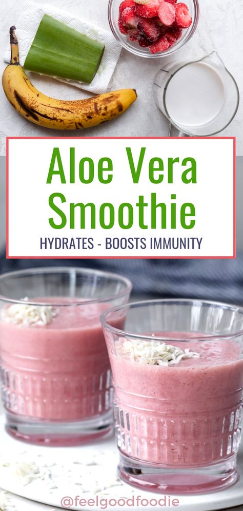 Smoothies With Aloe Vera, Aloe Vera Juice Recipes Drinking, Aloe Recipes Food, Aloe Smoothie Recipes, Aloe Juice Recipe Drinks, Aloe Vera Recipes Food, Aloe Drink Recipe, Aloe Vera Smoothie Recipes, Aloe Vera Drink Recipe