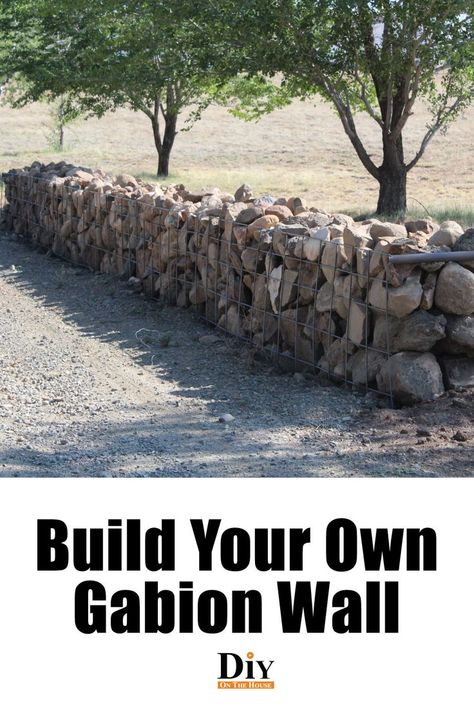 Hog Panel Fence, Build A Rock Wall, Rock Wall Fencing, Hog Panel Fencing, Cattle Panel Fence, Gabion Wall Design, Rock Fence, Gabion Cages, Panel Fence