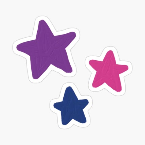 Get my art printed on awesome products. Support me at Redbubble #RBandME: https://www.redbubble.com/i/sticker/Bi-Stars-Pattern-by-damah/91434012.JCQM3?asc=u Star Stickers Printable, Art Stickers Printable, Bi Drawing, Diy Stickers Ideas, Bi Stickers, Purple Stickers, Blue Stickers, Bi Flag, Bisexual Flag