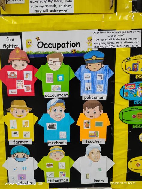 Kids Career Day Ideas, Occupation Theme Preschool Activities, Occupation Craft, Occupations Preschool Theme Crafts, Community Helpers Preschool Activities, Community Helpers Theme, Art Activities For Toddlers, Physical Activities For Kids, Pre K Activities