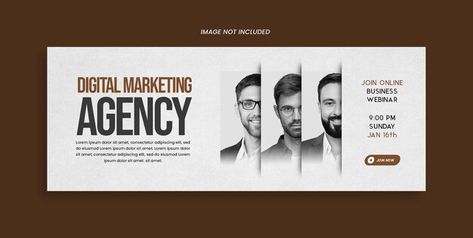 Live Banner Design, Marketing Banner Design, Webinar Banner, Webinar Poster, Banner Reference, Banner Template Photoshop, Webinar Design, Free Social Media Templates, Digital Advertising Design