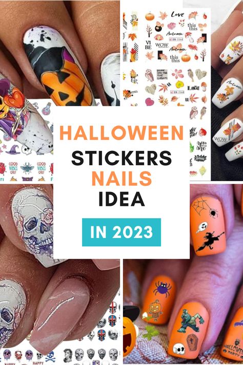 Level up your Halloween nail with the Hottest Sticker Ideas of 2023! Dive into a world of spooky-chic designs that'll give your nails the ultimate eerie edge. Get ready to own the night and turn heads at every haunted gathering. Embrace the most sought-after Halloween nail looks of the year and let your fingertips steal the spotlight. Elevate your nail art with the Best Halloween Stickers Ideas of 2023! *Contains affiliate link Nails Idea 2023, Nail Sticker Ideas, Sticker Nails, Nails Collection, Stickers Ideas, Nail Looks, Halloween Sticker, Sticker Ideas, Halloween Nail