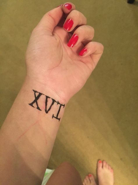 XVI Xvi Tattoo, Deathly Hallows Tattoo, Triangle Tattoo, Tattoos, Nails, Quick Saves