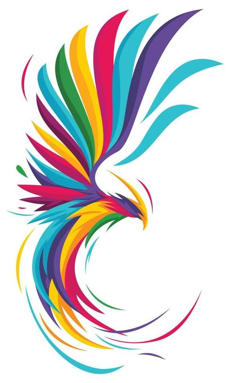 Colorful style phoenix vector character illustration Illustrator Art Vector, Vectorial Art, Phoenix Illustration, Vector Character Illustration, Phoenix Vector, Vector Painting, Vector Illustration Art, Coreldraw Design, Rainy Wallpaper