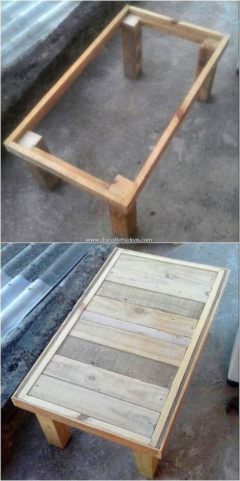 Wooden Pallet Table, Diy Wood Pallet, Wood Pallet Tables, Koti Diy, Tables Kitchen, Wooden Pallet Furniture, Furniture Cheap, Pallet Decor, Wooden Pallet Projects