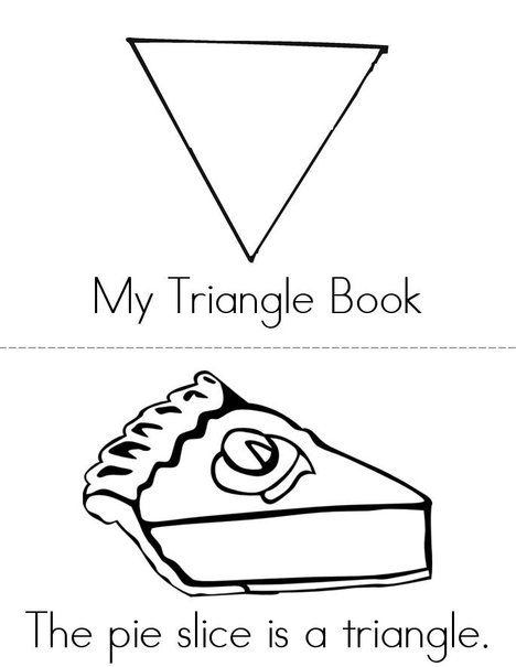 My Triangle Book from TwistyNoodle.com Triangle Preschool, Triangle Learning Activities, Triangle Practice Preschool, Triangle Lesson Plans Preschool, Triangle Coloring Page Preschool, Triangle Game, Science Activities For Toddlers, Triangles Activities, Triangle Worksheet