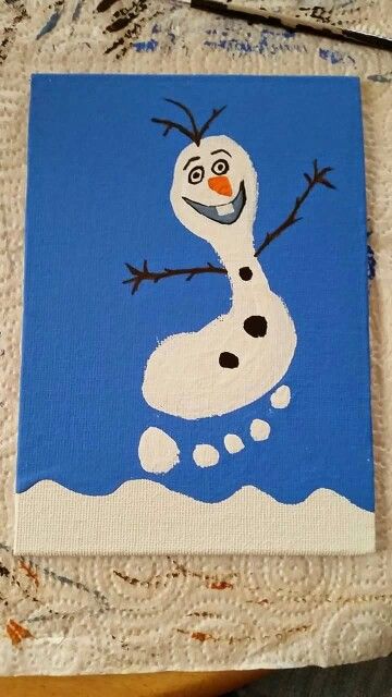 Olaf footprint Footprint Crafts For Kids, Christmas Footprint Crafts, Christmas Footprint, Disney Crafts For Kids, Grandparents Shirt, January Crafts, Baby Art Projects, Footprint Crafts, Footprint Art