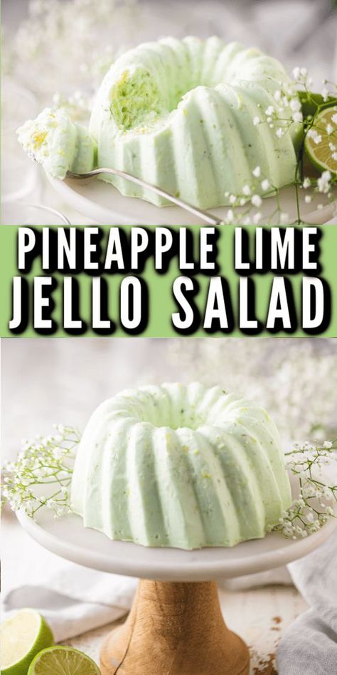 Lime Jello Salad With Cream Cheese And Pineapple, Lime Jello Mold Recipes, Cranberry Jello Salad With Pineapple, Lemon Pineapple Cream Cheese Jello Salad, 7up Jello Salad Recipe, Pineapple Jello Dessert, Jello Salad Recipes With Cool Whip, Jello Recipes With Cool Whip, Lime Jello Salad Recipes