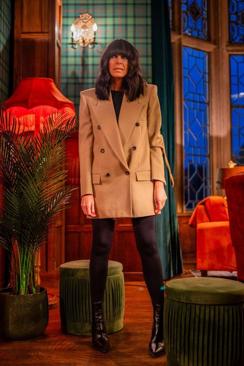 The Traitors – Where to buy Claudia Winkleman’s outfits Claudia Winkleman Traitors Outfits, Claudia Winkleman Style, Le Kilt, The Traitors, Claudia Winkleman, Textured Maxi Dress, The Vampires Wife, Formal Belts, Race Day Outfits