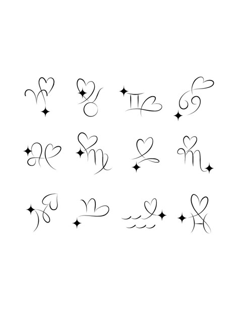 Zodiac Signs Drawings, Zodiac Signs Tattoos, Tattoo Artist Tips, Cute Halloween Tattoos, Mandala Hand Tattoos, Unique Tattoos For Women, Tato Minimal, Small Girly Tattoos, Pretty Hand Tattoos