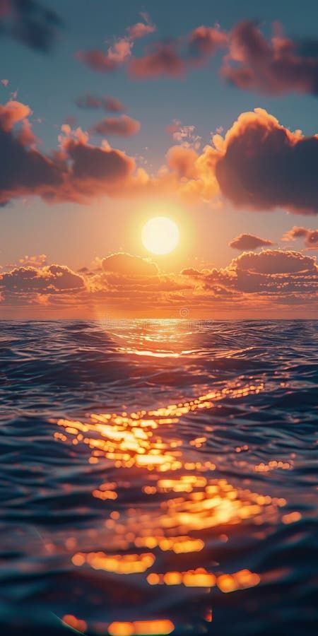 A beautiful sunset over the ocean with clouds royalty free stock photography Sunset On Ocean, Sunset With Clouds, Horizon Photography, Sunset Over Ocean, Dragonfly Quotes, Sunset Over The Ocean, Light Sunset, Ocean Sunrise, Water Sunset