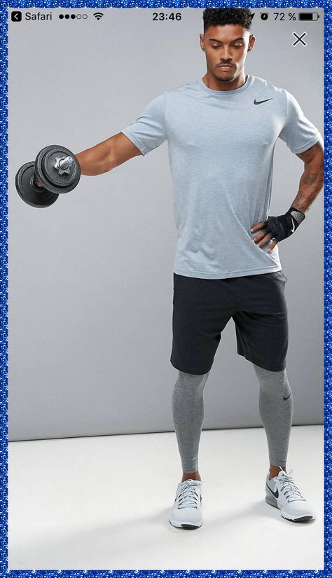 Men Training Outfit, Sport Outfits Men Gym, Gym Style Mens, Gym Outfit Men Style, Workout Outfits Men, Shorts Over Tights, Athletic Wear Outfits, Sporty Outfits Men, Summer Workout Outfits