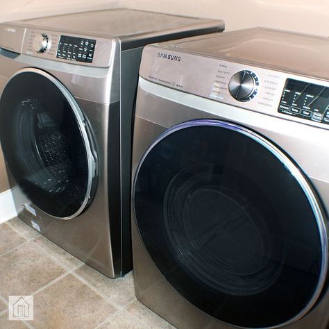 Samsung WF45R6300 Smart Washer and DVE45R6300 Dryer Review Smart Washer And Dryer, Samsung Washer, Washer Dryer Set, Clean Your Washing Machine, Stackable Washer And Dryer, Washing Machine And Dryer, Front Load Washer, Clean Laundry, Washer And Dryer