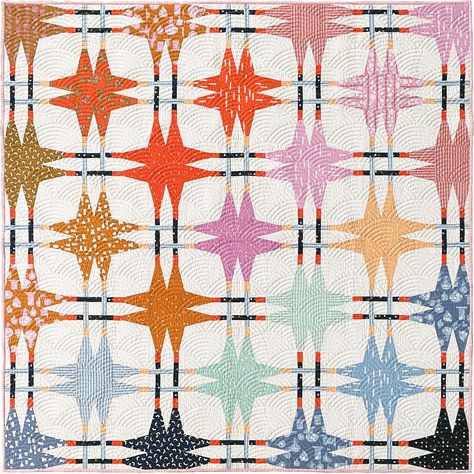 MISS MAKE DIOPTRA QUILT - OMBRE VERSION — Miss Make Foundation Paper Piecing Templates, Pdf Quilt Pattern, Modern Quilt Patterns, Foundation Paper Piecing, Printed Quilt, Quilt Kit, Card Envelopes, Ancient Greek, Modern Quilts