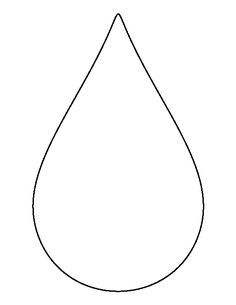 Large raindrop pattern. Use the printable outline for crafts, creating stencils, scrapbooking, and more. Free PDF template to download and print at http://patternuniverse.com/download/large-raindrop-pattern/ Rain Cloud Template Free Printable, Raindrop Template Free Printable, Raindrop Template, Cloud Template Free Printable, Cloud Template, Weather Crafts, Teacher Craft, Spring Theme, Felt Patterns