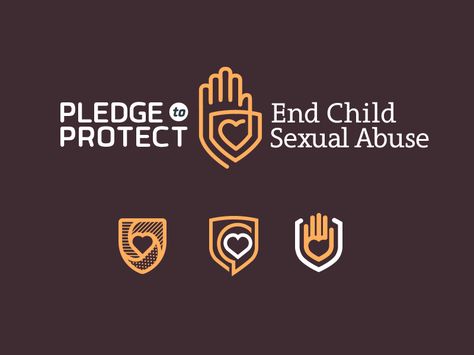 Pledge To Protect by Nathaniel Navratil Charity Logo Design, Charity Logos, Security Logo, Learning Logo, Logo Design Inspiration Creative, Design Studio Logo, Protection Logo, S Logo Design, Medical Logo