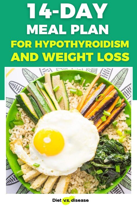 This is the second week of The 14-Day Meal Plan For Hypothyroidism and Weight Loss. It is fundamental that you start with Week 1 first. As with the first week, you can follow the meal plan exactly or choose the meals you enjoy most and add them into your current eating pattern. #dietitian #nutritionist #weightloss #nutrition Hypothyroid Diet Meal Plan Indian, Hypothyroid Meal Prep, Hypothyroid Diet Meal Plan, Hypothyroid Meal Plan, Thyroid Meal Plan, Thyroid Diet Recipes, Thyroid Healthy Foods, Thyroid Diet Plan, Aip Dinners