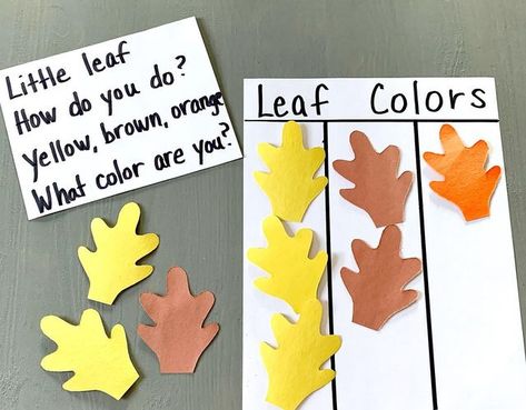 Trees Preschool, Graph Template, Color Graphing, Small Group Activities, Fall Preschool, Call Up, Fall Theme, Circle Time, Fall Activities