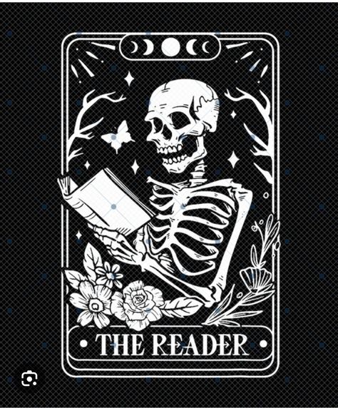 Reader Tattoo, The Reader Tarot Card, Skeleton Reading, Book Png, Png Skeleton, Card Png, Library Aesthetic, Classy Tattoos, Book Tattoo