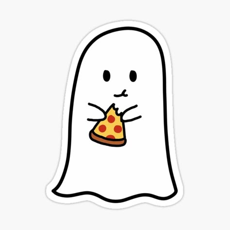 Pizza Doodle Drawings, Ghost Drawing Ideas, Ghost Drawing Cute, Pizza Ghost, Pizza Doodle, Ghost Sketch, Pizza Tattoo, Pizza Drawing, Pizza Sticker