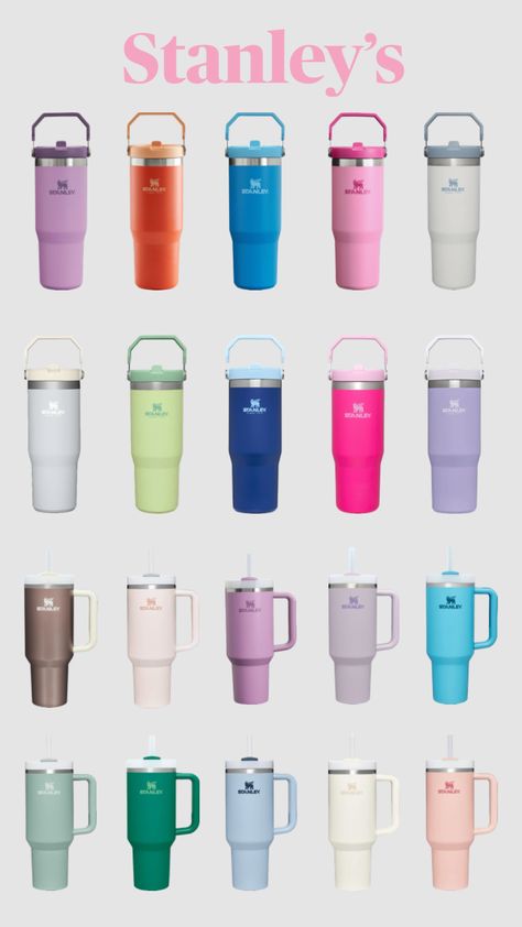 Stanley Collection, Copo Stanley, Summer Plan, Trendy Water Bottles, Birthday Freebies, Outer Banks Nc, Cute Preppy Outfits, Cute Cups, Stanley Cup