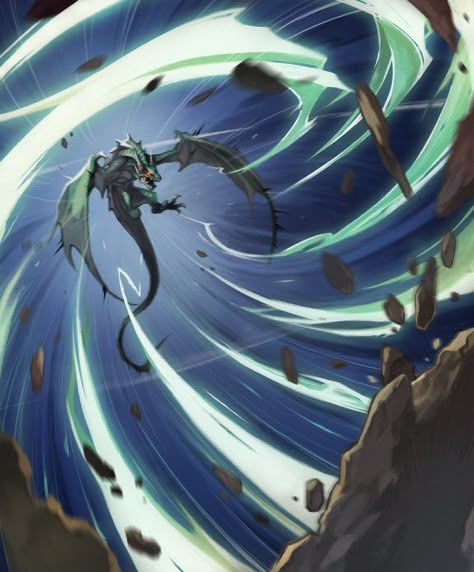 Card: Whirlwind Wind Magic Art, Evocation Magic, Wind Magic Fantasy Art, Wind Control Magic, Wind Swordsman, Wind Magic Anime, Wind Elemental Creature, Wind Dragon Art, Wind Magic