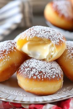 Donuts With Cream Filling, Homemade Cream Filled Donuts Recipe, Vanilla Cream Donut Filling Recipe, Types Of Donut Fillings, French Cruller Donut Recipe, Soft Fluffy Donut Recipe, Filled Cronut Recipe, Donut Shop Recipes, 85 Degrees Bakery Recipe