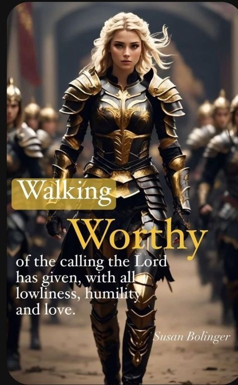 Armor Of God Female Warrior, Kingdom Woman Quotes, Warrior Of God Women, Warrior For God, Gods Princess, Spiritual Warrior, Your Calling, Christian Quotes God, Ayat Alkitab