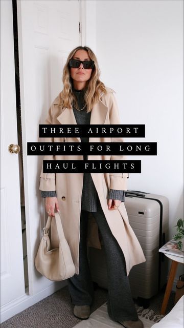 Boston Clogs Outfit Airport, Airport Outfit Trench Coat, Overseas Flight Outfit, Long Haul Flight Outfit Comfy, Long Haul Travel Outfit, Airport Outfit Comfy Long Flight, Air Travel Outfits, Long Haul Flight Outfit, Boston Clogs Outfit