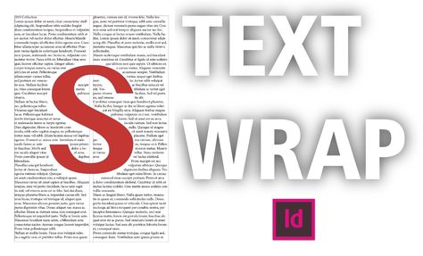 Text Around Image, Text Wrap, Adobe Indesign Tutorials, Indesign Tutorials, How To Wrap, Design Hack, Inspirational Design, Design Skills, Adobe Indesign