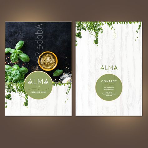 Catering Menu Design, Menu Cover Design, Restaurant Menu Covers, Food Videography, Spring Menu, Custom Menu, Fast Casual Restaurant, Brunch Restaurants, Food Menu Design