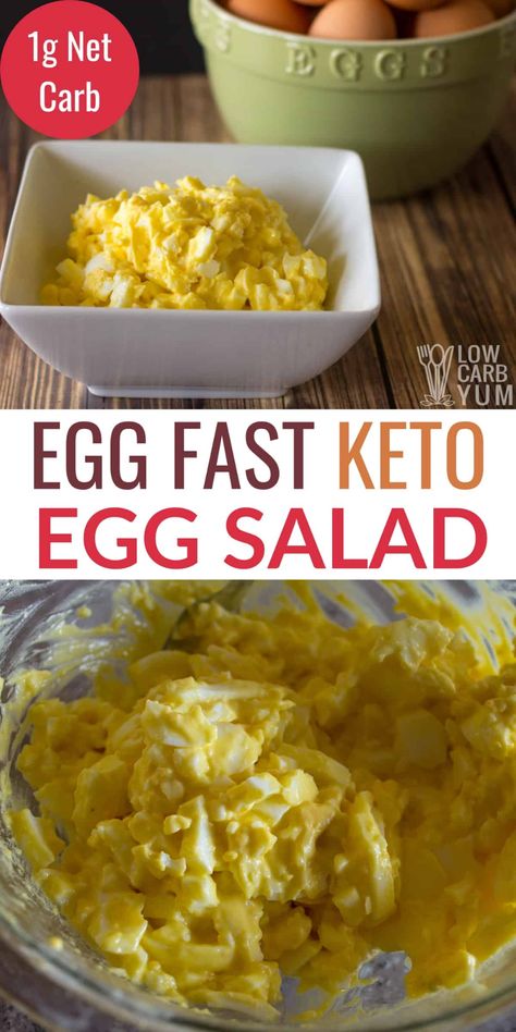 Keto Egg Salad Recipe, Eggfast Recipes, Egg Salad Recipe Easy, Keto Egg Salad, Keto Egg Recipe, Egg Fast Diet, Egg Salad Recipe Healthy, Best Egg Salad Recipe, Keto Egg Fast