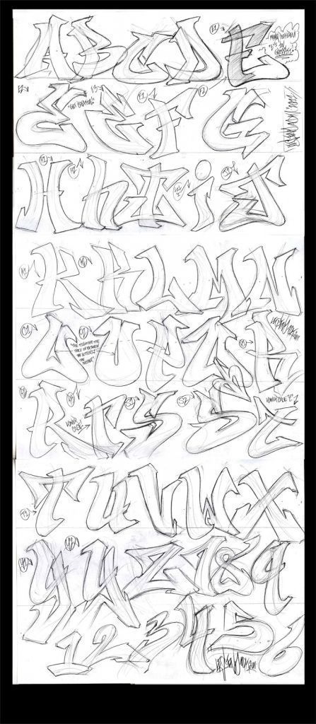 Street Fonts Alphabet Letters, Spraypaint Letters Graffiti, Fancy Graffiti Lettering, Graffiti Lettering Fonts Wildstyle, Freestyle Graffiti Alphabet, Graffiti Calligraphy Alphabet, Cool Lettering Fonts Alphabet Graffiti, Graffiti Designs Ideas, How To Write In Graffiti