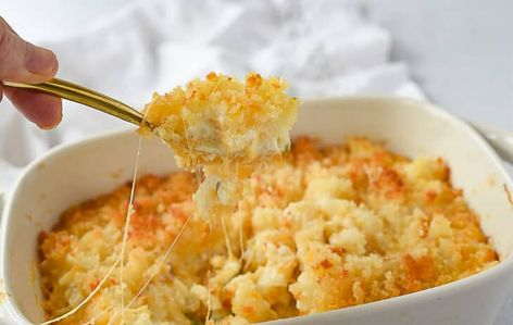 Small Batch Cheesy Potatoes For Two | by Leigh Anne Wilkes Potatoes For Two People, Small Batch Food Recipes, Potato Casserole For Two, Small Potato Casserole, Small Batch Hashbrown Casserole, Cheesy Potatoes For Two, Small Batch Casseroles, Small Batch Cheesy Hashbrown Casserole, Small Hashbrown Casserole