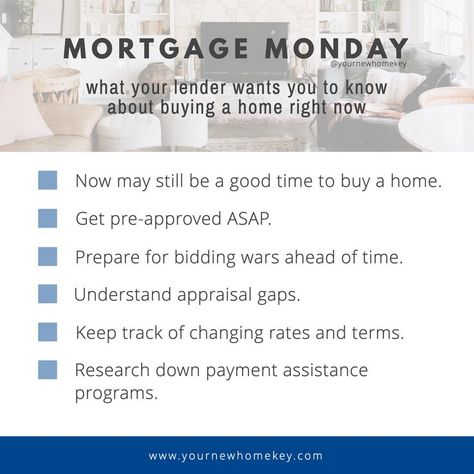 Mortgage Marketing, Mortgage Lender, Happy Monday Everyone, Buying A Home, Mortgage Lenders, Down Payment, Real Estate Tips, Mortgage Rates, Social Media Branding