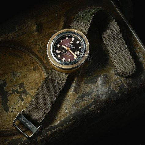 The 82-piece Super Sea Wolf 68 'Marine Bronze' limited edition from Zodiac features a bronze casebody that gives a nod to the maritime material that defines historic marine ingenuity. Each edition provides a unique patina as it ages, taking the wearer on the journey of the watches' unique character.  https://goo.gl/dWAEsT . . . . . #watchesdotcom #watchoftheday #wristwatch #watchesofinstagram #watchporn #wristporn #reloj #watchnerd #watchgeek #wristshot #instawatch #watch #design #style #fashion Zodiac Watch, Zodiac Watches, Sea Wolf, Pilot Watch, Watches Unique, Telling Time, Dive Watches, Diver, Design Style