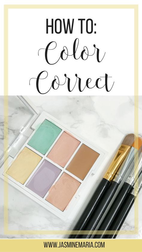 Not sure how to #ColorCorrect - I have a tutorial on how to color correct and what each concealer are meant for. Nyx Color Corrector Palette, Nyx Color Corrector, Color Corrector Guide, Purple Undereye, Nyx Color Correcting Concealer, Purple Concealer, Color Correcting Guide, Best Color Corrector, Color Correct Dark Circles