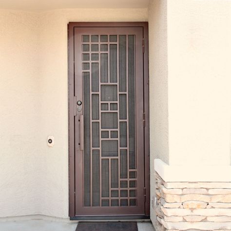 Iron Doors Modern, Grill Doors, Teralis Jendela, Security Door Design, Iron Security Doors, Pintu Interior, Steel Gates, Modern Window Grill, Home Window Grill Design