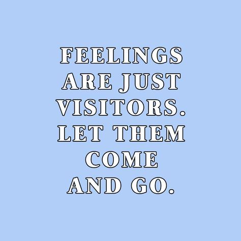 Thoughts Are Just Thoughts, Feelings Come And Go, Happy Mental Health, Mental Health Recovery, Recovery Quotes, Quotes Thoughts, Good Mental Health, Happy Words, Come And Go