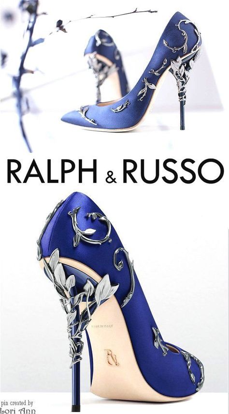 Ravenclaw Shoes, Blue And Silver Heels, Blue Floral Heels, Ralph And Russo Shoes, Sea Queen, Blue High Heels, Womens Basketball Shoes, Ralph Russo, Fancy Shoes