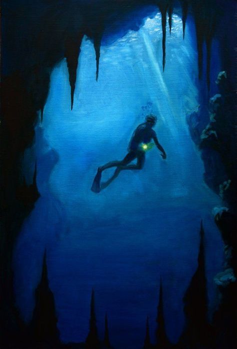 Scuba Diver Art, Scuba Diver Craft, Ocean Life Photography, Anthony Horowitz, Underwater Drawing, Diver Art, Dove Painting, Alex Rider, Aspen Art